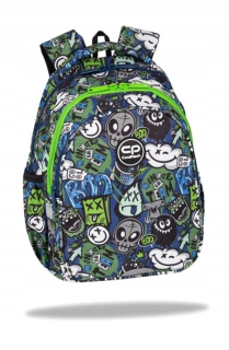 Trojkomorový školský batoh 21L Coolpack Jerry MONSTER TEAM